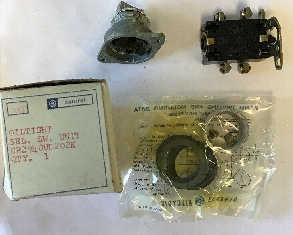 GE CR2940UB202K OILTIGHT SELECTOR SWITCH 600V HEAVY DUTY