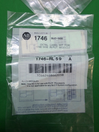 *LOT OF 12* ALLEN BRADLEY 1746-RL59 OCTAL LABEL KIT FOR 1746-IH16 INPUT MODULE