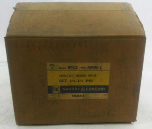 Square D INDUSTRIAL PRESSURE SWITCH  CLASS 9012 TYPE AMV-1 NEW OPEN BOX