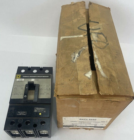 SQUARE D SKCL3250 THERMAL-MAGNETIC CIRCUIT BREAKER 250A 480VAC 3POLE SERIES 2