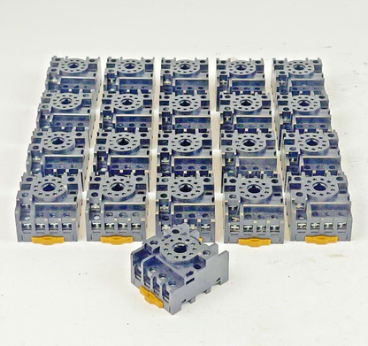 OMRON *LOT OF 21* - PF113A-E - 11 PIN RELAY SOCKET BASES - FINGER SAFE