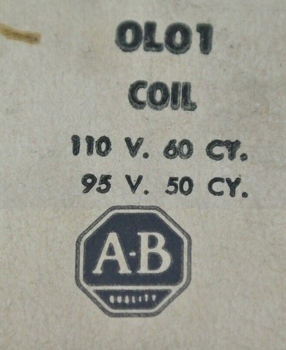 ALLEN-BRADLEY - 0L01 - COIL - 95V/50Hz, 110V/60Hz / NEW SURPLUS