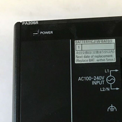OMRON CJ1W-PA205R POWER SUPPLY UNIT 100-240VAC