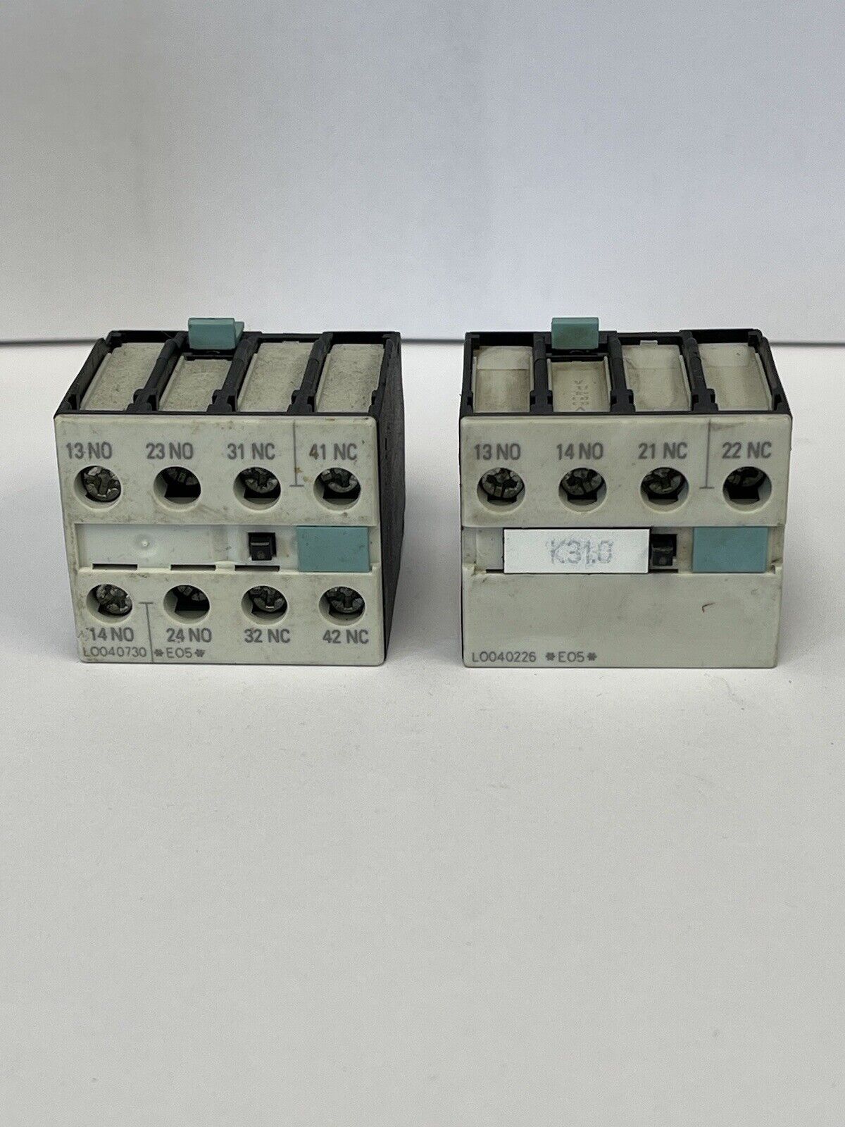 SIEMENS *2 UNITS*- 3RH1921-1FA22 AND 3RH1921-1LA11- AUXILIARY CONTACTS