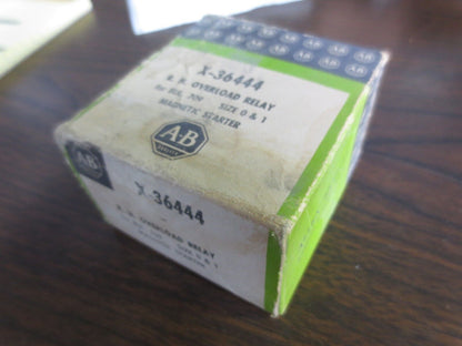 ALLEN-BRADLEY X-36444 R.H. OVERLOAD RELAY for BUL. 709 SIZE 0 & 1 - NEW SURPLUS