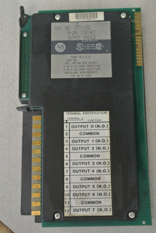 ALLEN-BRADLEY 1771-0ZL / 0-24V CONTACT OUTPUT MODULE