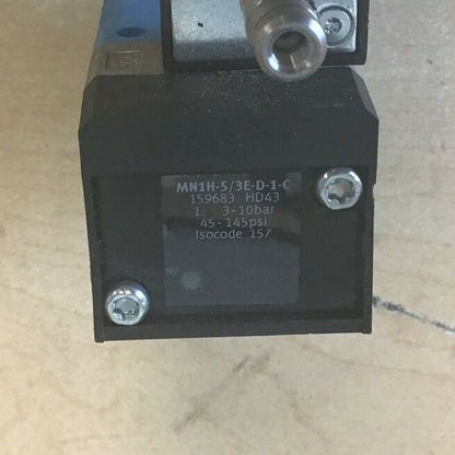 FESTO MN1H-5/3E-D-1-C SOLENOID VALVE 3-10BAR 45-145PSI 24VDC 2,5W