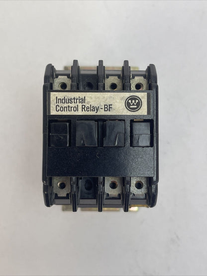 WESTINGHOUSE BFE21F INDUSTRIAL CONTROL RELAY 300V 10AMP 766A158G01 COIL 120V 60C