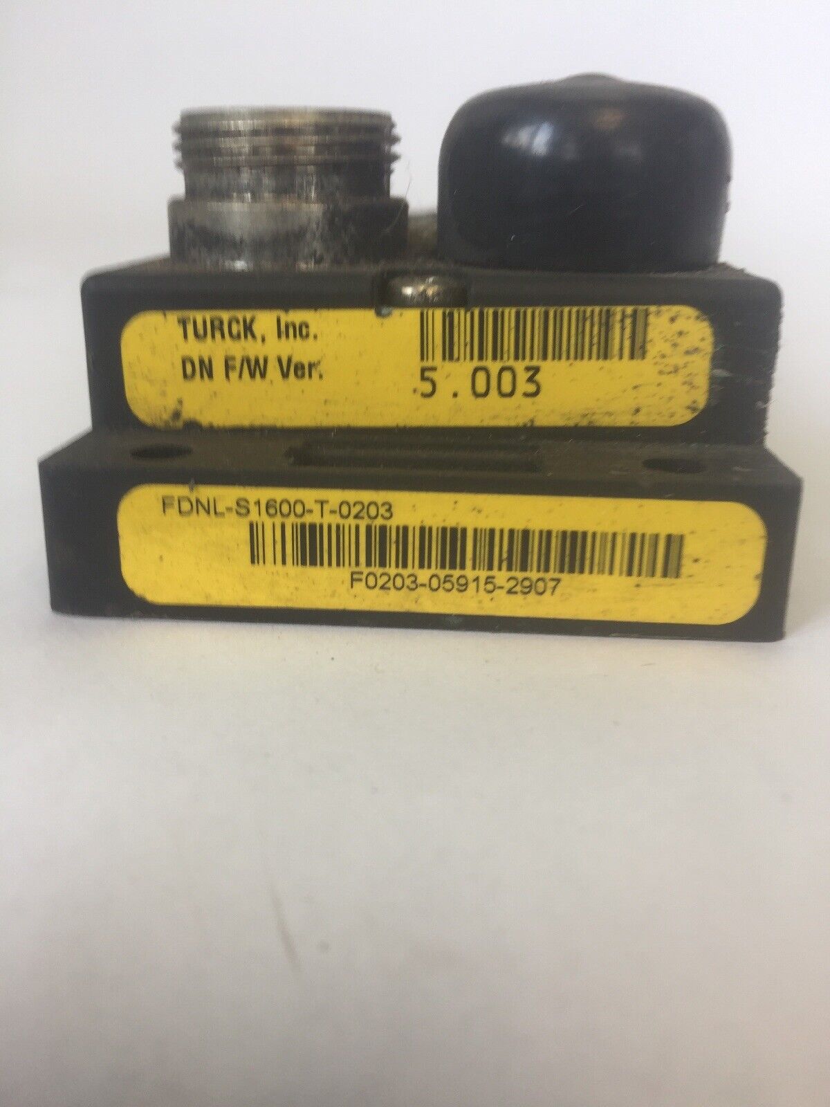 TURCK FDNL-S1600-T-0203 BUS STOP DEVICENET 11-26VDC 16 IN STATION F/W VER 5.003