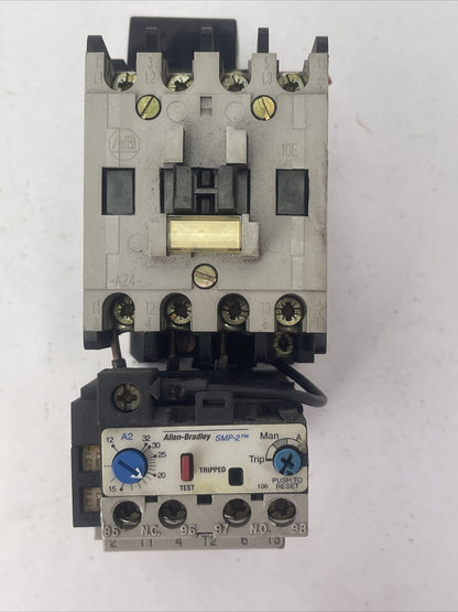 ALLEN BRADLEY STARTER 100-A24ND3 SER C CONTACTOR 600VAC 20HP 24A COIL 120V 60HZ
