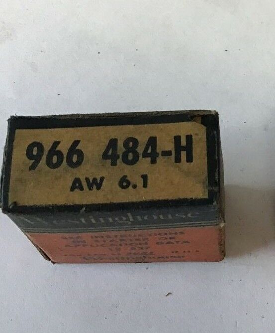 WESTINGHOUSE 966 484-H OVERLOAD HEATER AW 6.1***LOTOF2***