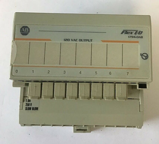 ALLEN BRADLEY 1794-OA8 OUTPUT 120VAC W/ 1794-TBNF/A TERMINAL BLOCK