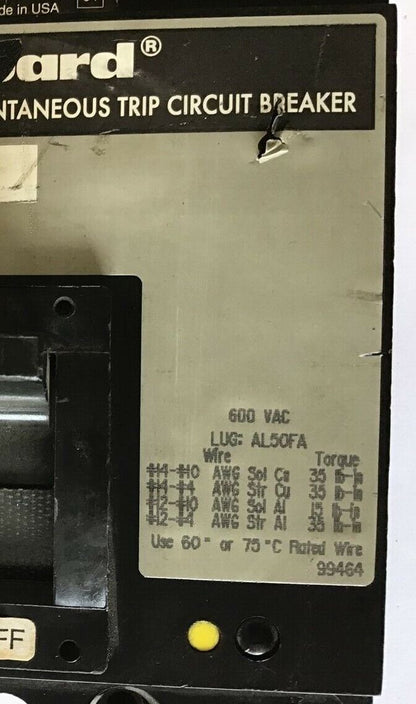 SQUARE D FHP3600311M CIRCUIT BREAKER 600VAC 3A