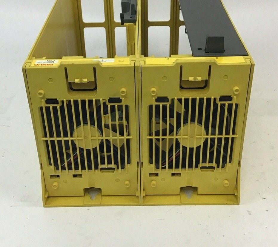 FANUC A05B-2400-C061 4SLOT RACK CHASSIS W/ FANS A02B-0260-C021
