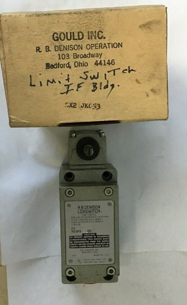 GOULD EX2 JK053 R.B.DENISON LOXSWITCH NEMA A600