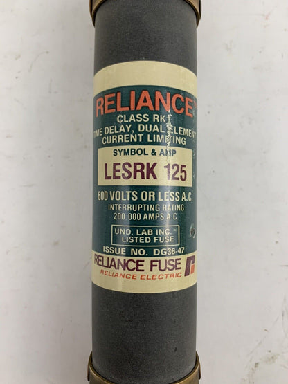 Reliance LESRK125 125A 600V Fuse