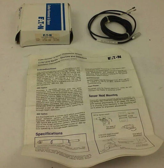 CUTLER HAMMER, 9307 OPCON 1270A-300, MICRO DETECTORS, PHOTOELECTRIC SENSORS, NEW