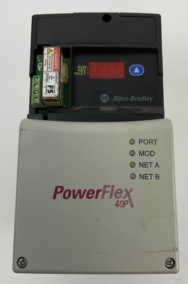 ALLEN BRADLEY 22D-D2P3N104 POWERFLEX 40P 3PHASE 3.2A FRN:2.01  SER.A 1HP