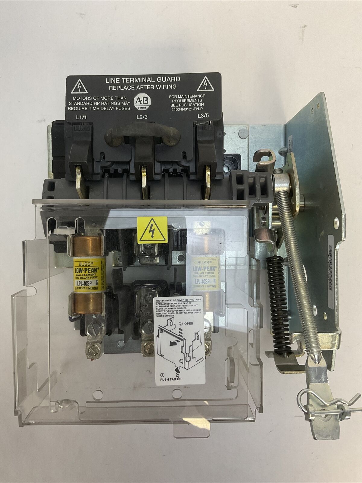 ALLEN BRADLEY 1494V-DS60 SER D DISCONNECT SWITCH 1494V-FS60 SER D 1495-N64 SER A