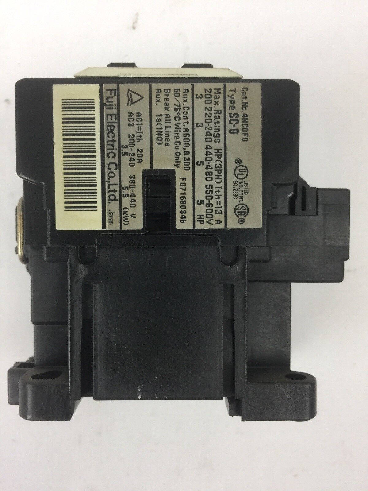 FUJI SC-0 CONTACTOR COIL 24V 50HZ 24-26V 60HZ