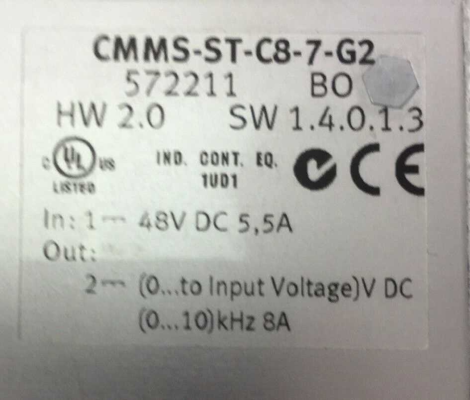 FESTO CMMS-ST-C8-7-G2 MOTOR CONTROLLER
