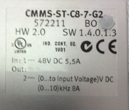 FESTO CMMS-ST-C8-7-G2 MOTOR CONTROLLER