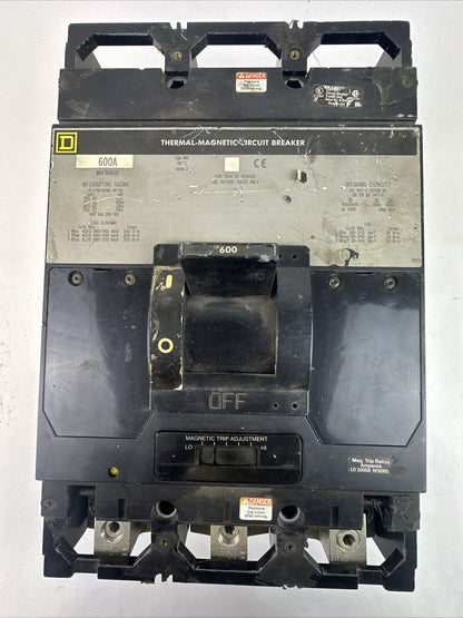 SQUARE D MAP36600 CIRCUIT BREAKER 600AMP 600VAC 250VDC 3POLE