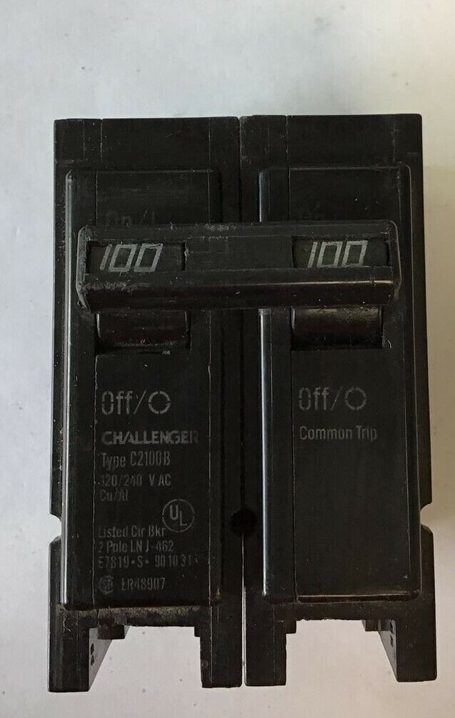 CHALLENGER C2100B CIRCUIT BREAKER 120/240VAC 2POLE