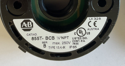 ALLEN BRADLEY 855T-BCBC MOUNT BASE AND CAP SER.B BLACK