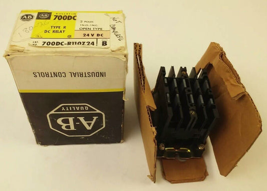 ALLEN BRADLEY, 700DC-R110Z24 SER.B, 2P, 1N.O.-1N.C., 24V DC COIL, MISSING PARTS