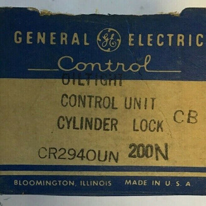 GE CR2940UN200N OILTIGHT CONTROL UNIT CYLINDER LOCK