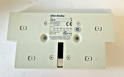 ALLEN BRADLEY 100-DS2-11 AUXILIARY CONTACT BLOCK SER.A