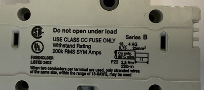 ALLEN BRADLEY 1492-FB3C30 FUSE HOLDER 30A 600VAC SER.B