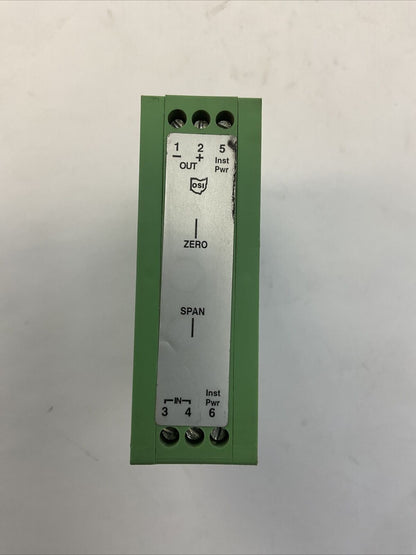 PHOENIX CONTACTS MCT5-005E CURRENT TRANSDUCER OUTPUT 0-Aac INPUT=4-20mAdc OUTPUT