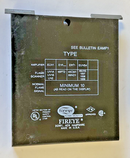 FIREYE EUV1 FLAME AMPLIFIER MODULE -EAMP1