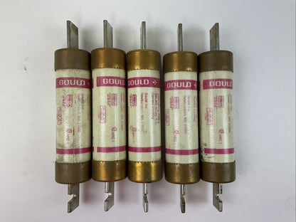 GOULD SHAWMUT TRS200R TRI-ONIC TIME DELAY FUSE 200A 600VAC (LOT OF 5)