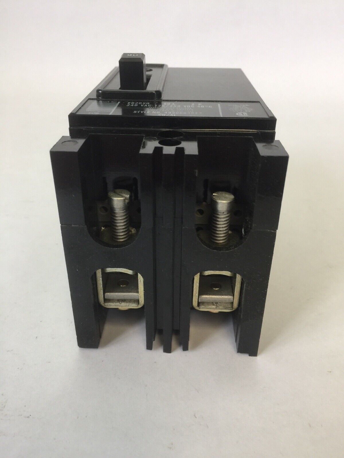 WESTINGHOUSE EB2090 AB DEION CIRCUIT BREAKER 90AMP 240VAC 125/250VDC 2 POLE