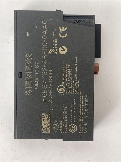 SIEMENS 1P 6ES7 132-4BF00-0AA0 DIGITAL OUTPUT MODULE 24VDC 0.5A