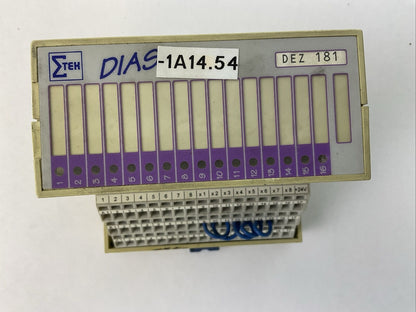 SIGMATEK 05-051-181-D DIAS VDMA DEZ181 CONVERSION MODULE 05-024-025-D DIAS KLEMM