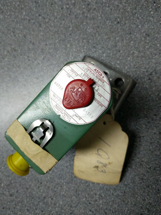 ASCO WATER VALVE HVA160873 1A ORIFICE 1/4 PRESSURE 0-350 115/60V 9W