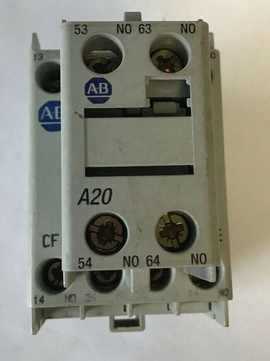 ALLEN BRADLEY 700-CF400Z* SER.A CONTACTOR W/ 100-F SER.A AUX CONTACT