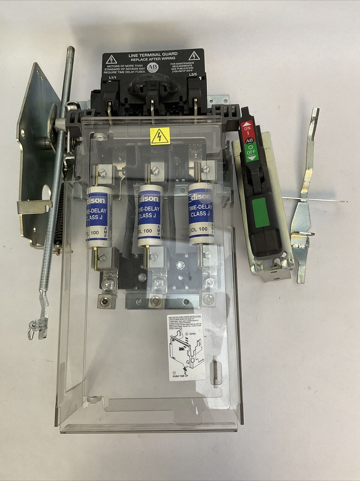 ALLEN BRADLEY 1494V-DSX100 SER D DISCONNECT SWITCH 100A 600VAC 250VDC 1494V-FS