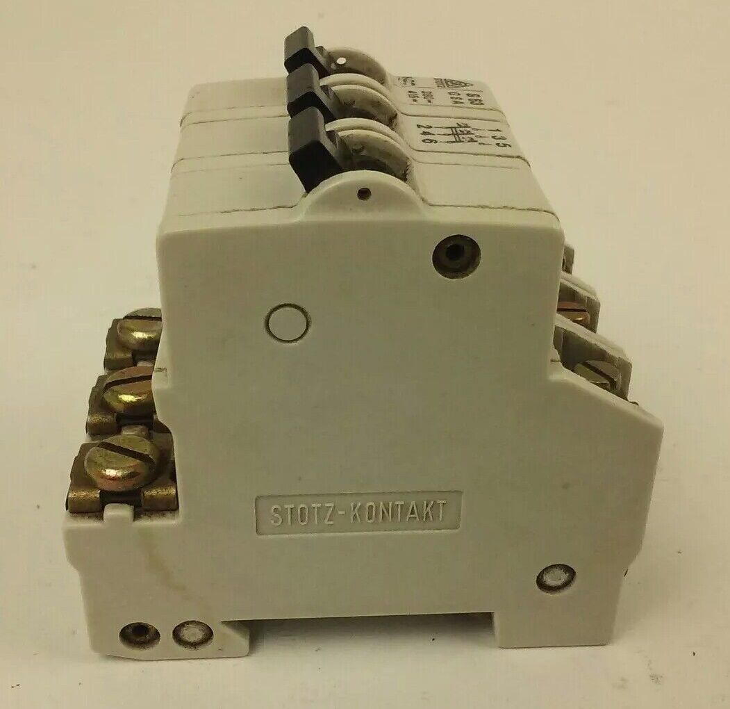 STOTZ-KONTAKT S63 G8A, S63G8A, CIRCUIT BREAKER, 8A, 380V, 415V, 3 POLE, USED