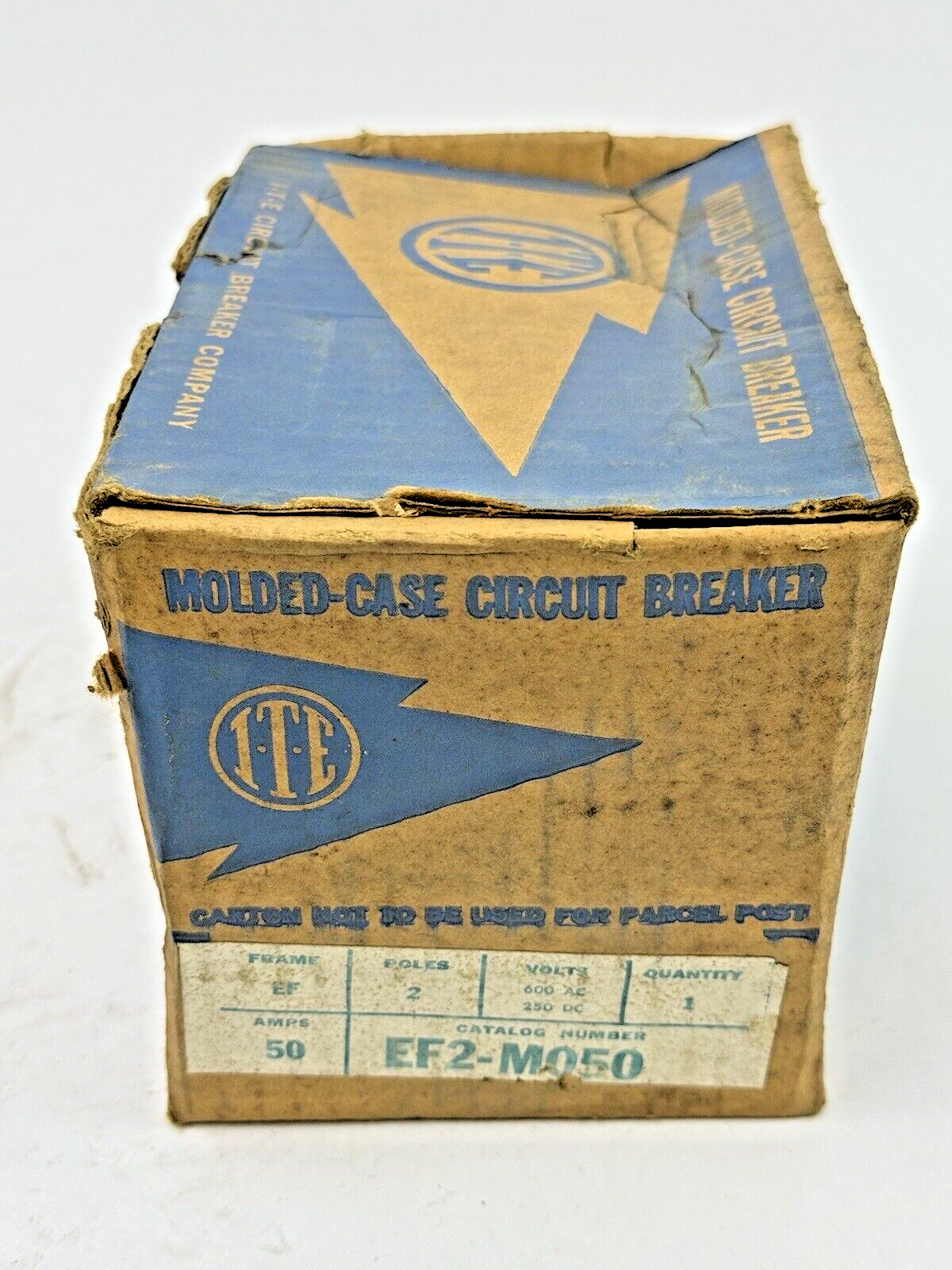 ITE / GOULD - EF2-M050 - MOLDED CASE CIRCUIT BREAKER - 2 POLE, 600 VAC, 50 A