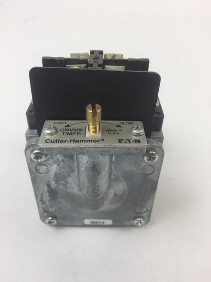 CUTLER HAMMER D80NE1A PNEUMATIC TIMER 440-480V 50/60HZ SERIES A2