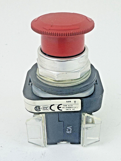 ALLEN-BRADLEY - 800T-FXT6A5 SER. T - MUSHROOM TWIST RELEASE E-STOP SWITCH