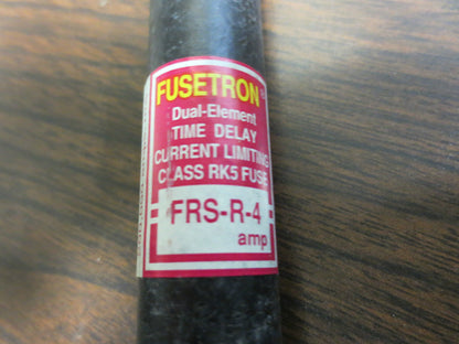 BUSSMANN FRS-R-4 FUSETRON TIME-DELAY FUSE 4A 600VAC 300VDC