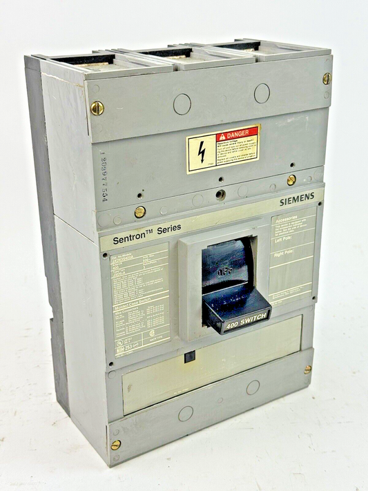 SIEMENS - JXD63S400A - SENTRON MOLDED CASE SWITCH - 3 POLE/400A/600VAC/JXD6-A