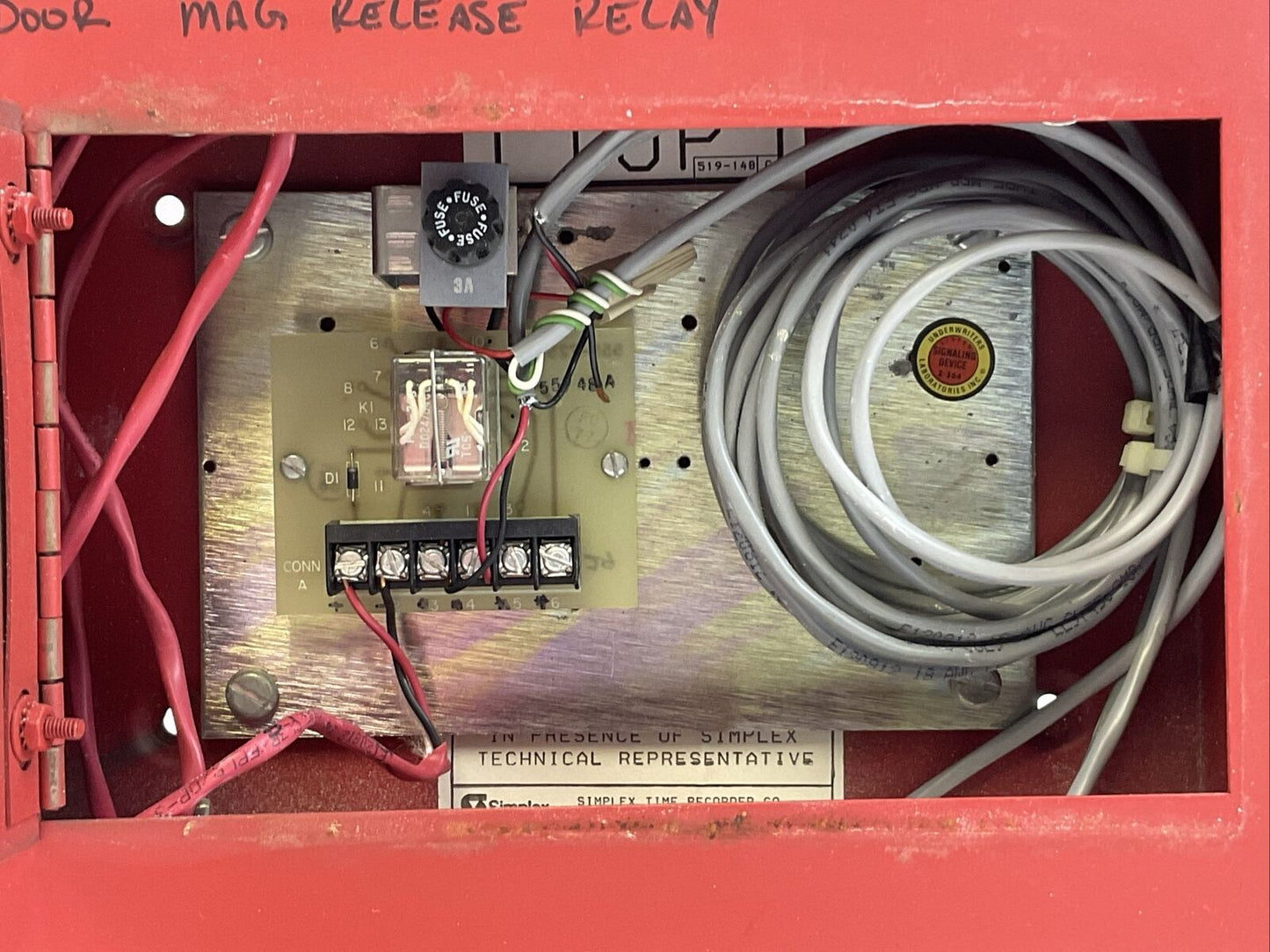 SIMPLEX TIME RECORDER 4244-16 RELAY 24VDC
