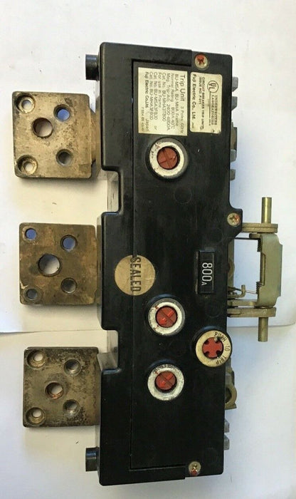 FUJI ELEC. CIRCUIT BREAKER TRIP UNIT BU-MHA3T800, F-311, 800A, 2400-4800A  60HZ